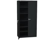 HON Assembled Storage Cabinet, 36w x 18-1/4d x 71-3/4h, Black