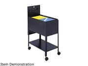 Safco Extra-Deep 14" W Locking Mobile Tub File Cart  Black