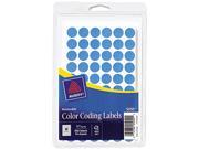 Avery 05050 Removable Self Adhesive Color Coding Labels 1 2in dia Light Blue 840 Pack