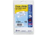 Avery 05202 Print or Write File Folder Labels 11 16 x 3 7 16 White 252 Pack
