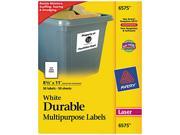 Avery 6575 Permanent ID Laser Labels 8 1 2 x 11 White 50 Pack