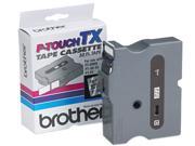 Brother TX1511 TX Tape Cartridge for PT 8000 PT PC PT 30 35 1w Black on Clear