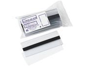 Panter Company PCM 2 1 2 Clear Magnetic Label Holders Side Load 6 x 2 1 2 Clear 10 Pack