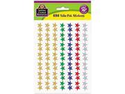Teacher Created Resources 6644 Sticker Valu Pak Foil Stars 686 Pack