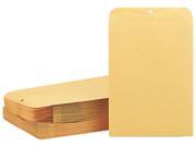 Quality Park 37897 Clasp Envelope 10 x 13 28lb Light Brown 100 Box