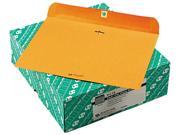 Quality Park 38090 Redi File Clasp Envelope Contemporary 12 x 9 Light Brown 100 Box
