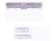 Quality Park 67529 Reveal N Seal Double Window Invoice Envelope Self Adhesive White 500 Box