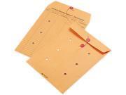 Quality Park 63462 Light Brown Kraft String Button Interoffice Envelope 9 x 12 100 Carton