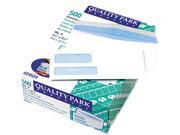 Quality Park 24524 Double Window Security Tinted Invoice Check Envelope 9 White 500 Box