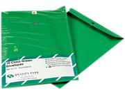 Quality Park 38735 Fashion Color Clasp Envelope 9 x 12 28lb Green 10 Pack