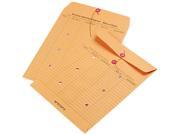 Quality Park 63560 Brown Recycled Kraft String Button Interoffice Envelope 10 x 13 100 Carton