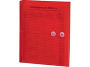 Smead 89527 Poly String Button Booklet Envelope 9 3 4 x 11 5 8 x 1 1 4 Red 5 Pack