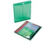 Smead 89543 Poly String Button Envelope 9 3 4 x 11 5 8 x 1 1 4 Green 5 Pack