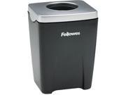 Fellowes 8032801 Office Suites Paper Clip Cup Plastic 2 1 2 x 2 1 4 x 3 1 4 Black Silver
