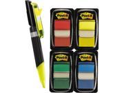 Post it Flags 680 RYBGVA Flags Value Pack Assorted Colors 200 1 Flags Gel pen w 50 flags