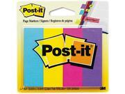 Post it Page Markers 671 4AU Page Markers Four Ultra Colors Four Pads of 50 Strips Each