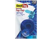 Redi Tag 81034 Arrow Message Page Flags in Dispenser Sign Here Blue 120 Flags Dispenser