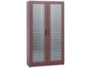 Safco 9355MH Literature Organizer Particleboard Polycarbonite 60 Compartments Mahogany