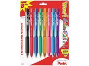 Pentel BK440BP8M WOW! Ballpoint Retractable Pen Assorted Ink Medium 8 per Pack