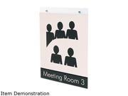 deflect o 68201 Classic Image Single Sided Wall Sign Holder Plastic 8 1 2 x 11 Clear
