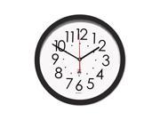 Chicago Lighthouse 67800603 Contemporary SelfSet Clock 14 1 2in Black