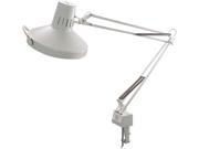 Ledu L445WT Three Way Incandescent Fluorescent Clamp On Lamp 40 Inch Reach White
