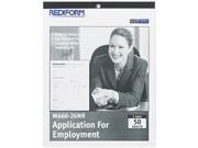 Rediform M660 26NR Employment Application 8 1 2 x 11 50 Forms
