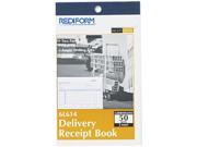 Rediform 6L614 Delivery Receipt Book 6 3 8 x 4 1 4 Two Part Carbonless 50 Sets Book