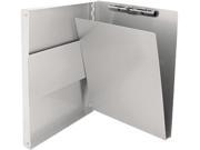Saunders 10517 Snapak Aluminum Forms Folder 1 2 Capacity Holds 8 1 2w x 12h Silver