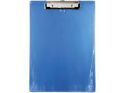 Saunders 00439 Plastic Clipboard 1 2 Capacity Holds 8 1 2w x 12h Ice Blue