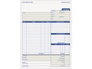 Tops 3866 Snap Off Job Invoice Form 8 1 2 x 11 Three Part Carbonless 50 Forms