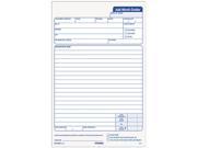 Tops 3868 Snap Off Job Work Order Form 5 1 2 x 8 1 2 Three Part Carbonless 50 Forms