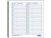 Tops 44165 Voice Mail Log Book 8 1 2 X 8 1 4 1 400 Message Book
