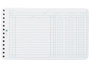 Wilson Jones 758 50 Extra Sheets for Six Ring Ledger Binder 100 Pack