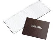 Wilson Jones S490 Visitor Register Book Red Hardcover 112 Pages 8 1 2 x 11 1 2
