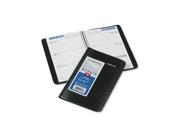 DayMinder G20000 Weekly Appointment Book with Telephone Address Section 4 7 8 x 8 Black 2016