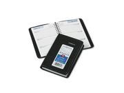DayMinder G250 00 Recycled Weekly Appointment Book Black 3 3 4 x 6
