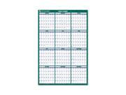 AT A GLANCE PM210 28 Recycled Vertical Erasable Wall Planner 24 x 36