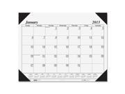 House of Doolittle 124 One Color Refillable Monthly Desk Pad Calendar 22 x 17