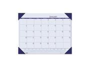 House of Doolittle 12440 EcoTones Ocean Blue Monthly Desk Pad Calendar 22 x 17 2016