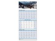 House of Doolittle 3638 Scenic Landscapes Three Months per Page Wall Calendar 12 1 4 x 26 1 2