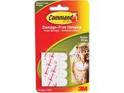 Command 17024 Adhesive Poster Strips White 12 Strips Pack