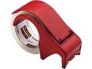 Scotch DP300 RD Compact and Quick Loading Dispenser for Box Sealing Tape 3 Core Plastic Red