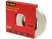 Scotch 898 3 4 High Strength Filament Tape 3 4 x 60 yards 3 Core Clear