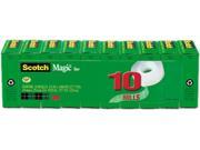 Scotch 810P10K Magic Tape Value Pack 3 4 x 1000 1 Core 10 Pack