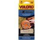 Velcro 90812 Extreme Indoor Outdoor Hook and Loop Fasteners 1 x 4 Strips 10 Pack
