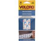 Velcro 91386 Oval Hook and Loop Fasteners 7 1 4 x 3 White 40 Pack