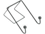 Fellowes 75510 Partition Additions Wire Double Garment Hook 4w x 6h Black