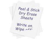 C line 57724 Self stick Dry Erase Sheets 17 x 24 White 15 Sheets Box