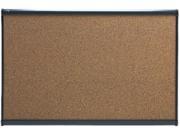 Quartet B243G Prestige Bulletin Board Graphite Blend Cork 36 x 24 Aluminum Frame